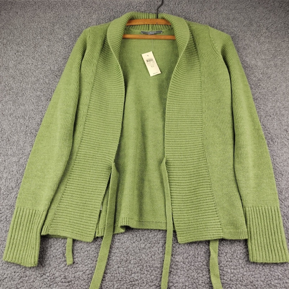 At Studio Cardigan Merino Wool Green Size XS Women's NWT $88